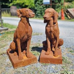 Rusty Gun Dogs Cast Iron Pair Medium CH R 1875