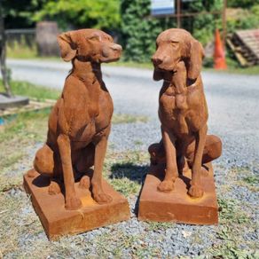 Rusty Gun Dogs Cast Iron Pair Medium CH R 1875
