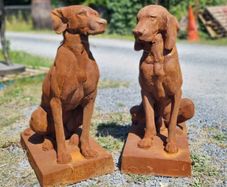 Rusty Gun Dogs Cast Iron Pair Medium CH R 1875