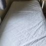 JYSK Single Bed Frame with Slatted Base  White/Natural Oak Image 3