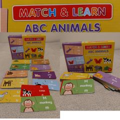 Match & Learn Abc Animals Educational Puzzle Game