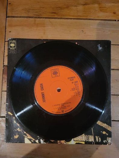 Johnny Cash Folsom Prison Blues EP 7 inch CBS EP 6601
