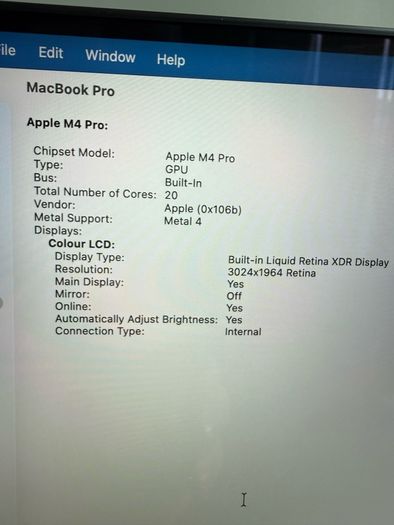 MacBook Pro 14" M4