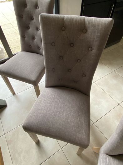 Dining chairs and bench (table not included)