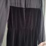 RIVER ISLAND Black Velvet and Sheer Playsuit Sz 14 Image 4