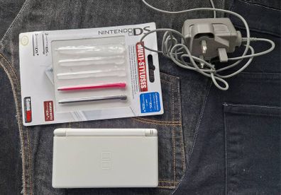 Nintendo DS Lite and 12 games, Crash Bandicoot, Mario, Zelda