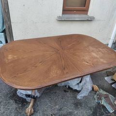 Extendable Dining Table with Rounded Corners, 1970s