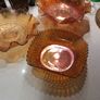 Buy 2 - Get 1 FREE Vintage Antique Carnival - Marigold Orange Square Bowl - 16 cm square Image 4