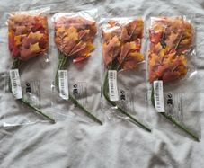 Artificial Maple Leaf Bouquet X 4
