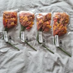 Artificial Maple Leaf Bouquet X 4