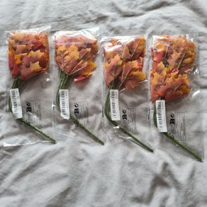Artificial Maple Leaf Bouquet X 4