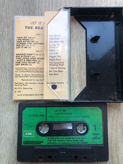 The Beatles - Let it Be - cassette tape