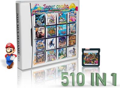 Game Card Simplex 510 In 1 Video Games Cartridge For Nintendo NDS NDSL NDSi 3DS 2DS DS Mario Donkey Kong Pokemon