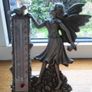 Past times pewter thermometer,Fairy, Home decor, Pewter ornament Image 8