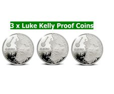 3 Luke Kelly Silver Proof coins 2020