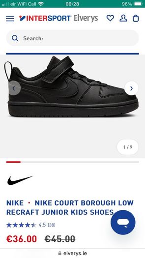 Boys court shoes