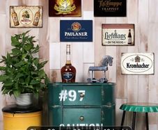 Collection beer tin signs free postage