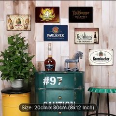 Collection beer tin signs free postage