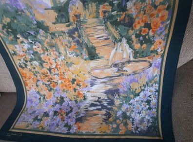 Constantina Roma scarf garden landscape design 33 inches x 33 inches in excellent condition with no issues FREE STANDARD POSTAGE INCLUDED