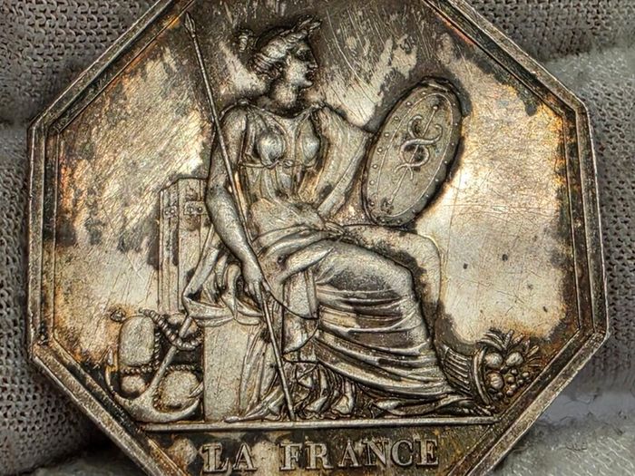 France Silver 1837 Insurance Token Coin Scarce