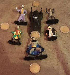 vintage collectable bat man set