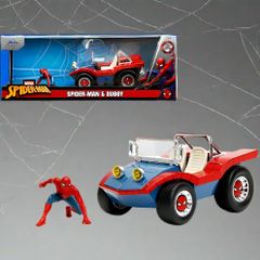 Marvel Spiderman Figure and Buggy 1:24 Scale Die Cast Figure