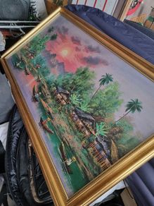 2 framed paintings