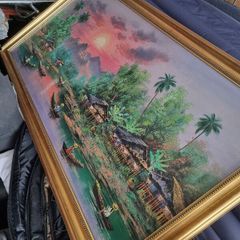 2 framed paintings