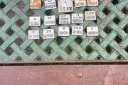 20 antique enamel post day signs