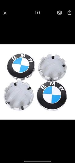 Bmw 68mm Blue and White Center wheel caps