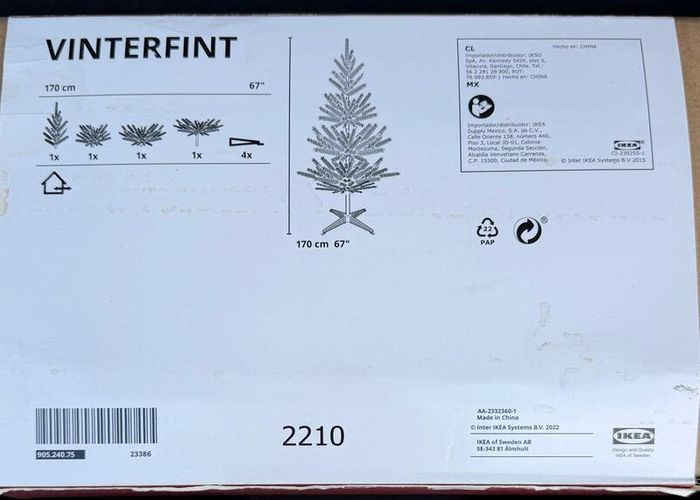 christmas tree and decorations