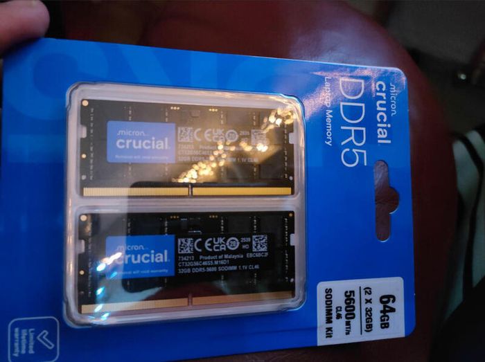Crucial Ddr5 Ram 64gb Kit (2x32gb) 5600mhz Sodimm