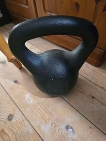 Solid Cast Iron 24kg Kettlebell Heavy Gym Weight