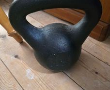 Solid Cast Iron 24kg Kettlebell Heavy Gym Weight