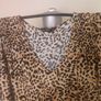 Brand new F&F V-neck leopard print viscose dress size UK14 EU42 Postage included Image 5