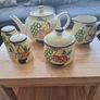 Tea Set/Vintage Pottery with Fruit Pattern .. FINAL Price Drop Image 9