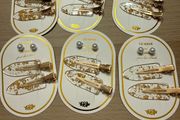 Bridal Party hair clip and earring novelty sets