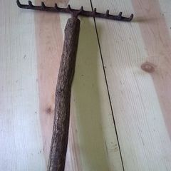 Old Irish blacksmith made thatcher's rake