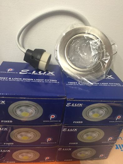 Down Light Lights Satin Chrome