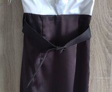 new dress satin look size Xs with belt