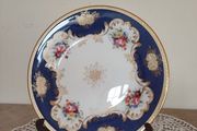 Antique cabinet plate Crown Staffordshire 1906