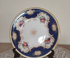 Antique cabinet plate Crown Staffordshire 1906