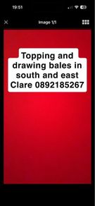 Topping and drawing bales in east and south Clare