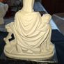 Beautiful Old Statue of Our Lady of Pieta with Christ in her arms, crafted in Italy and mounted on a Marble Base. The sculpture has fine detailing throughout, Ideal for Home or Stage Movie Props Postage Available or Collection Image 6