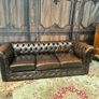 3+1+1 brown chesterfield Image 3