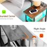 Slim Bedside Table Set of 2 with Charging Station Image 3