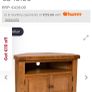 Solid Oak TV Corner unit Image 7