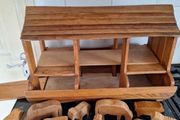 Lovely vintage wooden Noahs ark