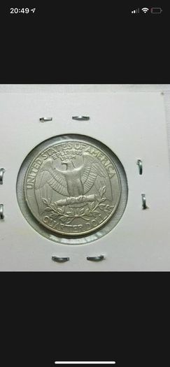 Coin quarter Dollar Washington 1987 P