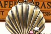 Vintage Style Seashell Shell  Pocket Watch